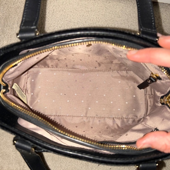 SOLD ON FACEBOOK - Kate Spade black velvet dome satchel - Picture 6 of 8